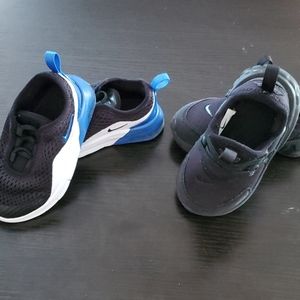 2 pairs Nike for toddler boy. Size 6C